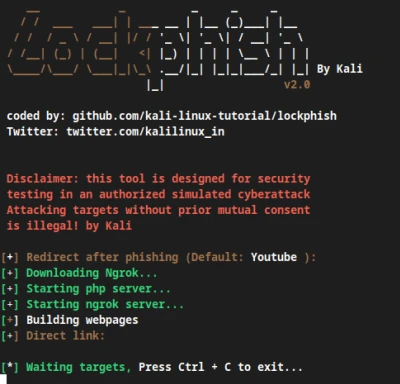 Email Phishing Using Kali Linux Lockphish 8 Esm W400